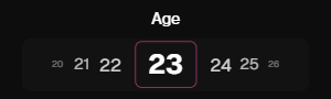 An adult character age — real cropped OurDream interface